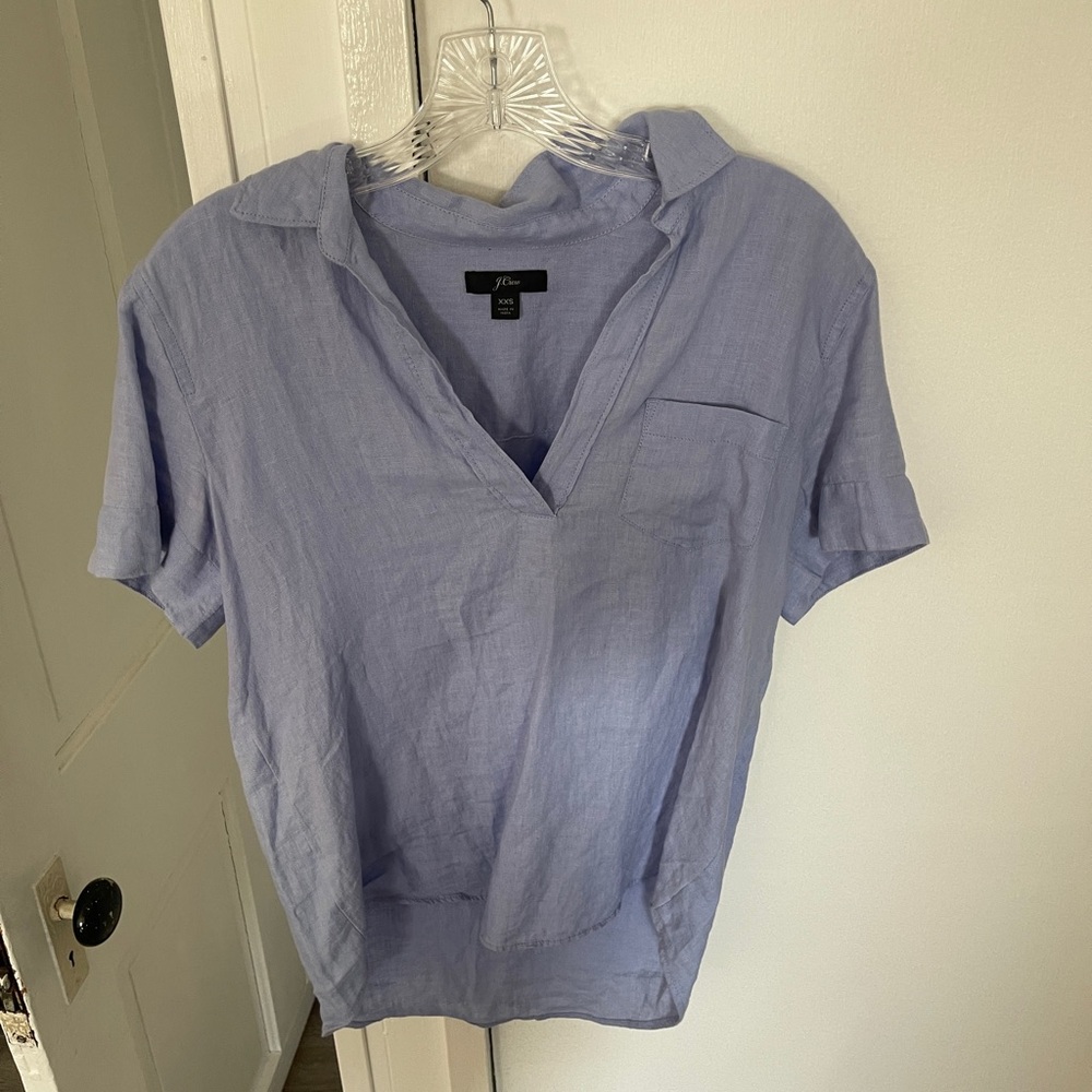 Blue Jcrew XXS Blouse